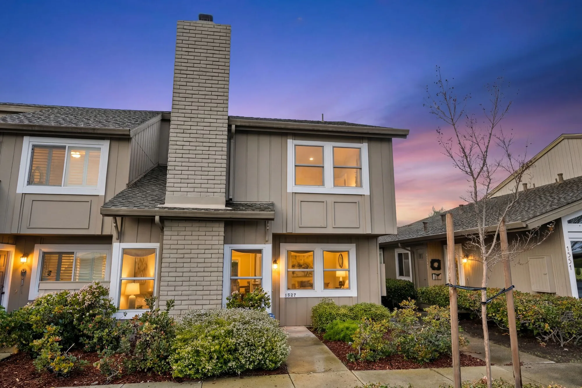 1527 Beach Park Boulevard, Foster City, at dusk